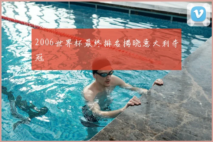 2006世界杯最终排名揭晓意大利夺冠